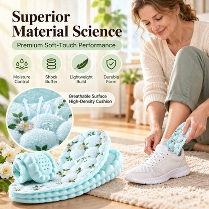 Breathable Camellia Deodorizing Cushion Insoles