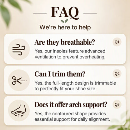 Breathable Camellia Deodorizing Cushion Insoles