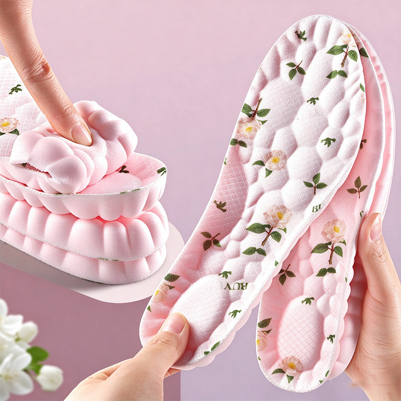 Breathable Camellia Deodorizing Cushion Insoles