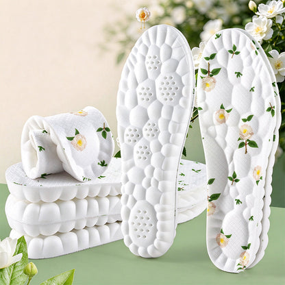 Breathable Camellia Deodorizing Cushion Insoles