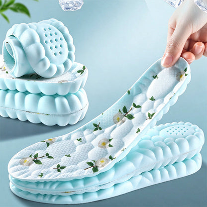 Breathable Camellia Deodorizing Cushion Insoles