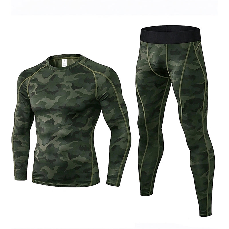 Men's Compression Workout Thermal Underwear Set