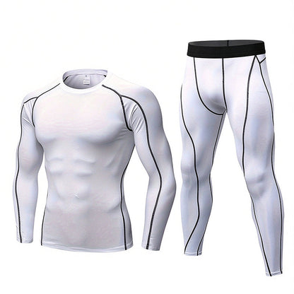 Men's Compression Workout Thermal Underwear Set