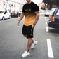 🌈 LIMITED-TIME 50% OFF! 👕 Men's Gradient Color 2-Piece Set – T-Shirt & Shorts, Breathable, Relaxed Fit 🩳