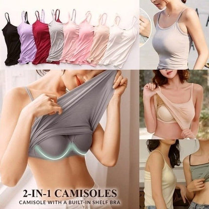 2023 Summer Sale 50% Off - Tank With Built-In Bra