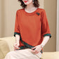 Women's Casual Round Neck Loose Shirt Top