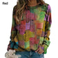 Printed Loose Long Sleeve T-shirt