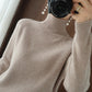 Solid turtleneck cashmere knit sweater-buy 2 free shipping