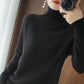 Solid turtleneck cashmere knit sweater-buy 2 free shipping