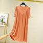 Super Soft Comfortable Short Sleeve Loose Pajama Dress